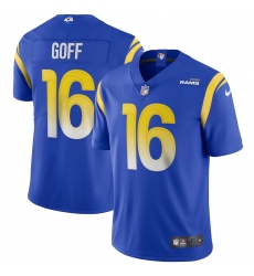 Men's Los Angeles Rams #16 Jared Goff Blue Nike Royal Vapor Limited Jersey.webp