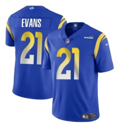 Men's Los Angeles Rams #21 Zach Evans Blue 2024 Vapor Untouchable Stitched Football Jersey