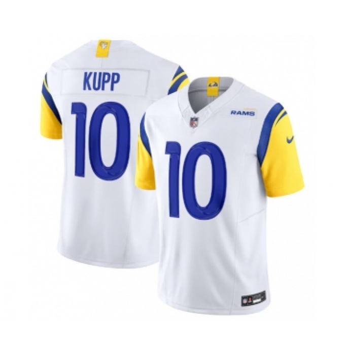 Men's Nike Los Angeles Rams #10 Cooper Kupp White 2023 F.U.S.E. Vapor Untouchable Limited Stitched Jersey
