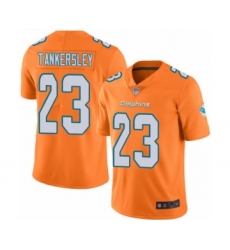 Men's Miami Dolphins #23 Cordrea Tankersley Limited Orange Rush Vapor Untouchable Football Jersey