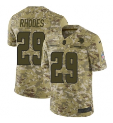 Youth Nike Minnesota Vikings #29 Xavier Rhodes Limited Camo 2018 Salute to Service NFL Jersey