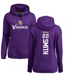 NFL Women's Nike Minnesota Vikings #22 Harrison Smith Purple Backer Pullover Hoodie