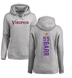 NFL Women's Nike Minnesota Vikings #55 Anthony Barr Ash Backer Pullover Hoodie