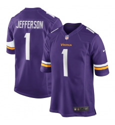 Men's Minnesota Vikings #1 Justin Jefferson Nike Purple 2020 NFL Draft First Round Pick Game Jersey.webp