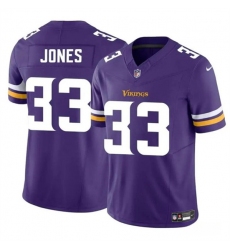 Men's Minnesota Vikings #33 Aaron Jones Purple F.U.S.E. Vapor Untouchable Limited Football Stitched Jersey