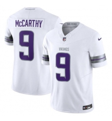 Men's Minnesota Vikings #9 J.J. McCarthy White F.U.S.E. Winter Warrior Limited Football Stitched Jersey