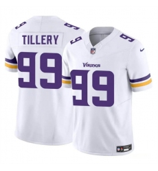 Men's Minnesota Vikings #99 Jerry Tillery White 2023 F.U.S.E. Vapor Untouchable Limited Football Stitched Jersey