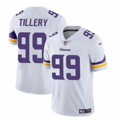 Men's Minnesota Vikings #99 Jerry Tillery White Vapor Untouchable Limited Football Stitched Jersey