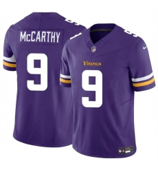 Youth Minnesota Vikings #9 J.J. McCarthy Purple 2024 Draft F.U.S.E. Vapor Untouchable Limited Football Stitched Jersey