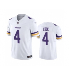 Men's Minnesota Vikings #4 Dalvin Cook White 2023 F.U.S.E. Vapor Untouchable Stitched Jersey