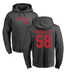 NFL Nike New England Patriots #58 Shea McClellin Ash One Color Pullover Hoodie