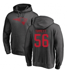 NFL Nike New England Patriots #56 Andre Tippett Ash One Color Pullover Hoodie