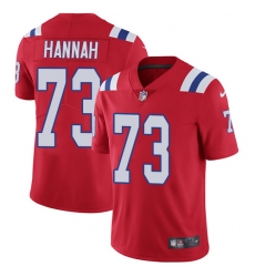 Youth Nike New England Patriots #73 John Hannah Red Alternate Vapor Untouchable Limited Player NFL Jersey