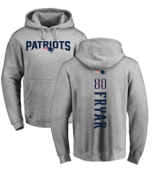 NFL Nike New England Patriots #80 Irving Fryar Ash Backer Pullover Hoodie