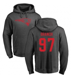 NFL Nike New England Patriots #97 Alan Branch Ash One Color Pullover Hoodie