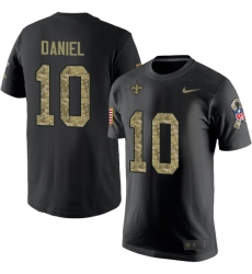 Nike New Orleans Saints #10 Chase Daniel Black Camo Salute to Service T-Shirt