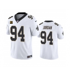 Men's Nike New Orleans Saints #94 Cameron Jordan White 2023 F.U.S.E. 4-Star C Vapor Untouchable Limited Football Stitched Jersey