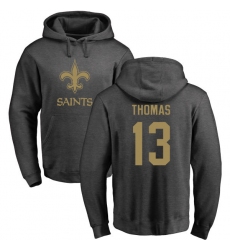 NFL Nike New Orleans Saints #13 Michael Thomas Ash One Color Pullover Hoodie