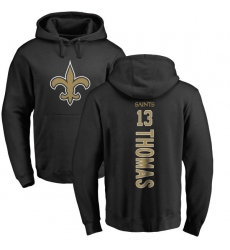 NFL Nike New Orleans Saints #13 Michael Thomas Black Backer Pullover Hoodie