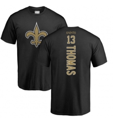 NFL Nike New Orleans Saints #13 Michael Thomas Black Backer T-Shirt