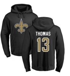 NFL Nike New Orleans Saints #13 Michael Thomas Black Name & Number Logo Pullover Hoodie