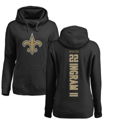 NFL Women's Nike New Orleans Saints #22 Mark Ingram Black Backer Pullover Hoodie