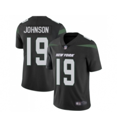 Men's New York Jets #19 Keyshawn Johnson Black Alternate Vapor Untouchable Limited Player Football Jersey