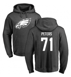 Nike Philadelphia Eagles #71 Jason Peters Ash One Color Pullover Hoodie