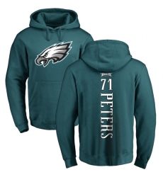 Nike Philadelphia Eagles #71 Jason Peters Green Backer Pullover Hoodie