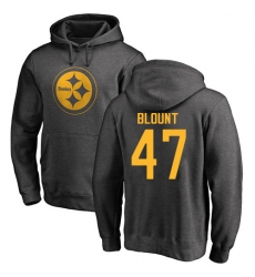 NFL Nike Pittsburgh Steelers #47 Mel Blount Ash One Color Pullover Hoodie