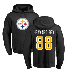 NFL Nike Pittsburgh Steelers #88 Darrius Heyward-Bey Black Name & Number Logo Pullover Hoodie