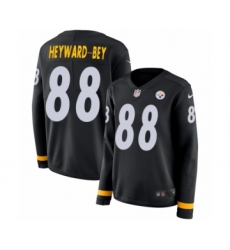 Women's Nike Pittsburgh Steelers #88 Darrius Heyward-Bey Limited Black Therma Long Sleeve NFL Jersey