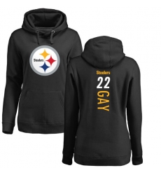 NFL Women's Nike Pittsburgh Steelers #22 William Gay Black Backer Pullover Hoodie