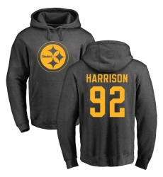 NFL Nike Pittsburgh Steelers #92 James Harrison Ash One Color Pullover Hoodie