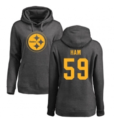 NFL Women's Nike Pittsburgh Steelers #59 Jack Ham Ash One Color Pullover Hoodie