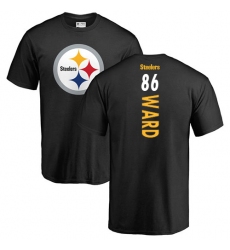 NFL Nike Pittsburgh Steelers #86 Hines Ward Black Backer T-Shirt