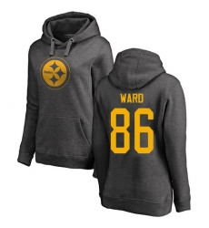 NFL Women's Nike Pittsburgh Steelers #86 Hines Ward Ash One Color Pullover Hoodie