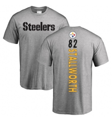 NFL Nike Pittsburgh Steelers #82 John Stallworth Ash Backer T-Shirt