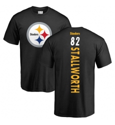 NFL Nike Pittsburgh Steelers #82 John Stallworth Black Backer T-Shirt