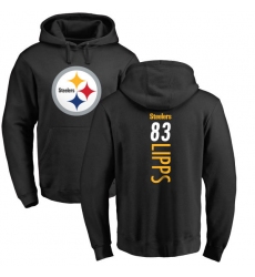 NFL Nike Pittsburgh Steelers #83 Louis Lipps Black Backer Pullover Hoodie