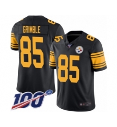 Youth Pittsburgh Steelers #85 Xavier Grimble Limited Black Rush Vapor Untouchable 100th Season Football Jersey