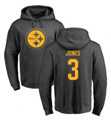NFL Nike Pittsburgh Steelers #3 Landry Jones Ash One Color Pullover Hoodie