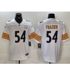 Men's Pittsburgh Steelers #54 Zach Frazier White Vapor Untouchable Limited Stitched Jersey