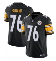 Men's Pittsburgh Steelers #76 Troy Fautanu Black Vapor Untouchable Limited Football Stitched Jersey