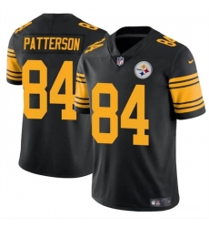 Men's Pittsburgh Steelers #84 Cordarrelle Patterson Black Color Rush Limited Football Stitched Jersey