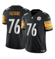 Youth Pittsburgh Steelers #76 Troy Fautanu Black 2024 Draft F.U.S.E. Vapor Untouchable Limited Football Stitched Jersey