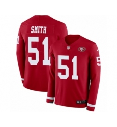 Youth Nike San Francisco 49ers #51 Malcolm Smith Limited Red Therma Long Sleeve NFL Jersey