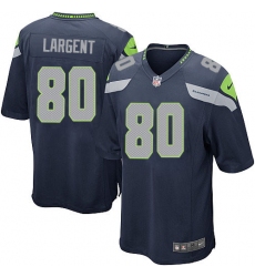 Men's Nike Seattle Seahawks #80 Steve Largent Game Steel Blue Team Color NFL Jersey Men's Nike Seattle Seahawks #80 Steve Largent Game Steel Blue Team Color NFL Jersey
