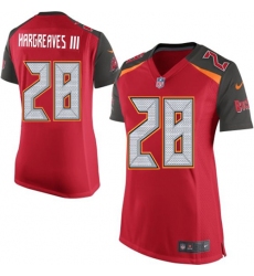 Women's Nike Tampa Bay Buccaneers #28 Vernon Hargreaves III Game Red Team Color NFL Jersey