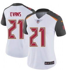 Women's Nike Tampa Bay Buccaneers #21 Justin Evans Elite White NFL Jersey